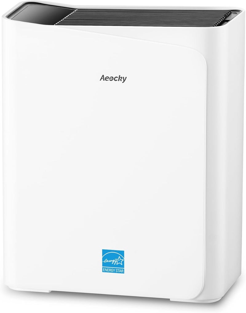 AEOCKY 2300 ft² Air Purifiers with 240 CADR in Turbo Mode, Proprietary YearChange Filter, with Multi-Effect Filter, Washable Pre-Filter, Scent Capsule, Air Quality Monitor, for Home Large Room Pets - Image 1